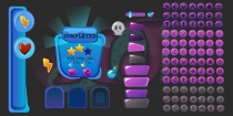 2D Game Blue Cartoon GUI Screenshot 3