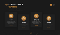 Barbershop Website UI Adobe XD Screenshot 3