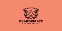 Beard Pirate Logo Template Screenshot 2