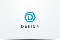 Letter D Hexagon Logo Screenshot 2